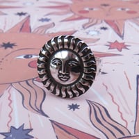 Image 1 of Handmade ‘Seraph’ Sun Ring Sterling Silver