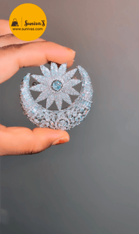 Image 2 of ADB2010-American Diamond Brooch/Saripin