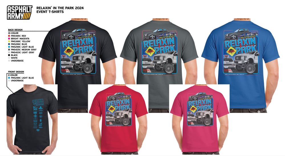 Image of Relaxin In The Park 2024 Event Shirts