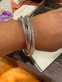 Image 1 of stretch bangles silver 