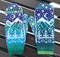 Image 1 of “Starry night” mittens - Ready to ship
