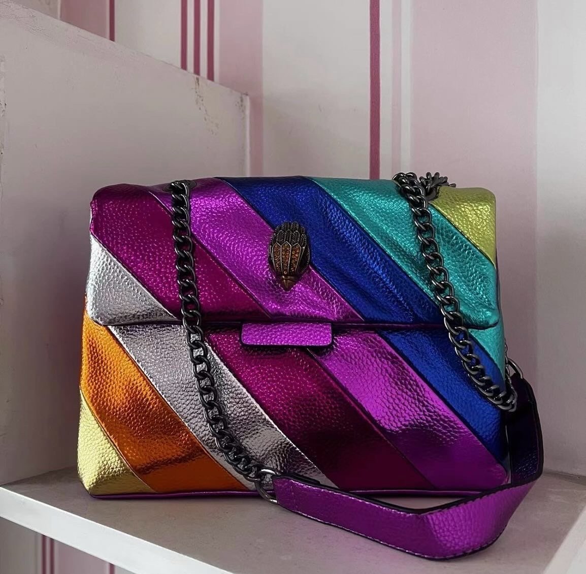 Kurt Geiger Big Rainbow purse 