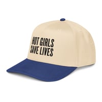 Image 5 of HOT GIRLS SAVE LIVES - THE TWO TONE BASEBALL HAT IN BLACK