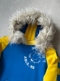 Image 4 of FUR HOODIE UNIVERSITÉ BLUE/YELLOW