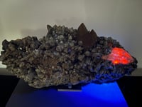 Image 6 of Quartz, Limonite, Chlorite, Hematite & UV Calcite Statement Cluster | Daye China #2861 