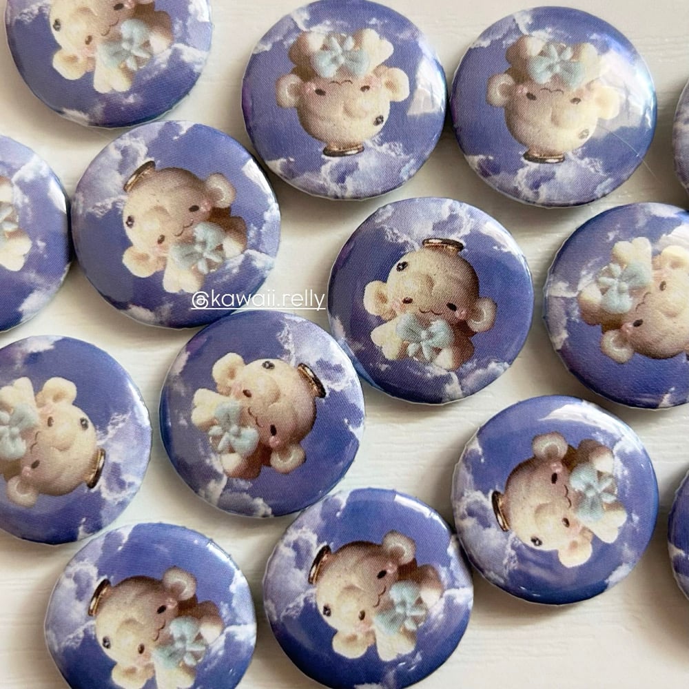Image of Good vs Bad momo - button pin