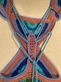 Image 2 of Racerback Crochet SeaFlower Dress