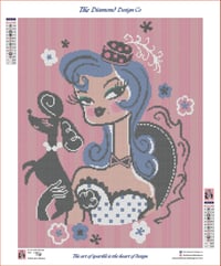 Image 3 of Fru Fru with Side Eye Full Size Diamond Painting by Miss Fluff