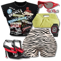 Image 1 of Zebra Sculpting Mini Shorts **Great stretch**