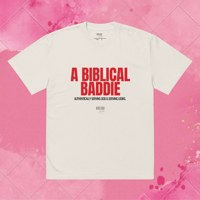 Image 1 of Biblical Baddie ™ Oversized Faded Tee