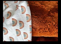 Image 3 of Rust Rainbows on White / Rust Luxe Cuddle Back Custom Order in all sizes