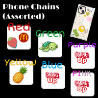Image 5 of Phone Chains (16mm/20mm beads) - Yellow (Glow in the Dark)