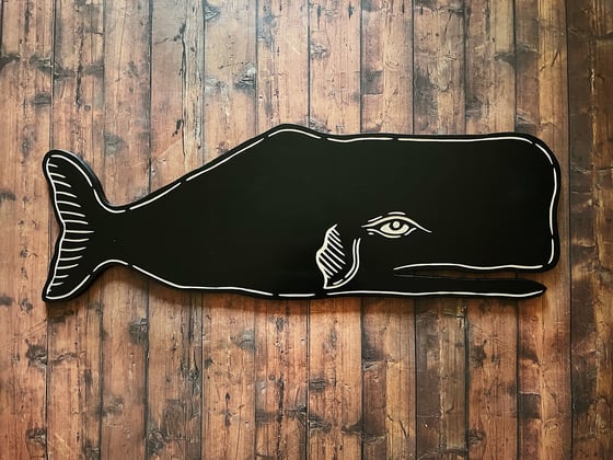 Image of Whale Woodcut 2