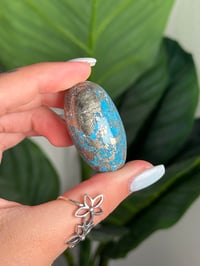 Image 5 of MINED OUT*** PERSIAN TURQUOISE WITH PYRITE SHIVA