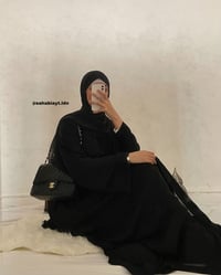 Image 3 of Deep Black Khadija Abaya 