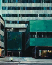 Image 1 of Painting / maleri / "København – Malerdrømme og tankestreger – Stoppestedet" / 80x100 cm