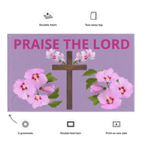  flag / banner (praise the Lord with Rose of Sharon)