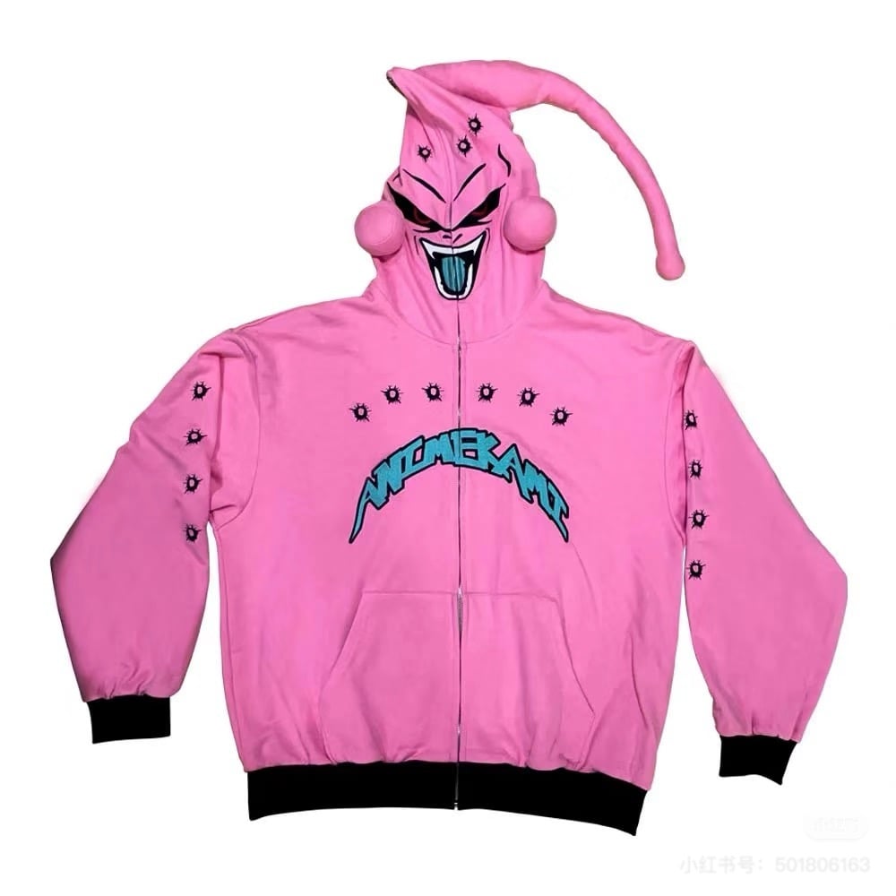 DBZ MAJIN BUU FULL ZIP HOODIE ANIMEKAMI