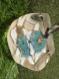 Image 2 of Blue flower block mallet putter