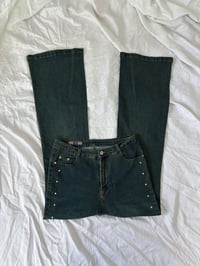 Image 1 of Vintage green wash jeans // 38