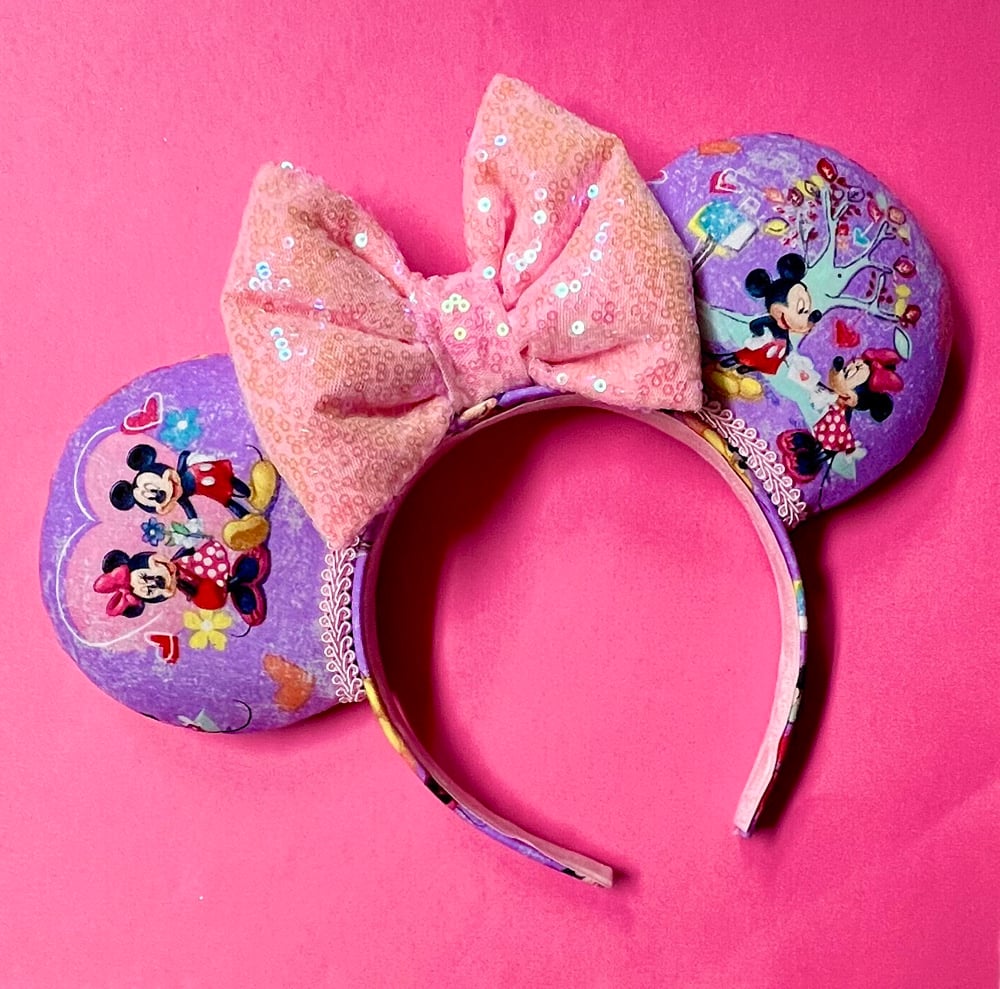 Image of Mickey& Minnie in Love Ears