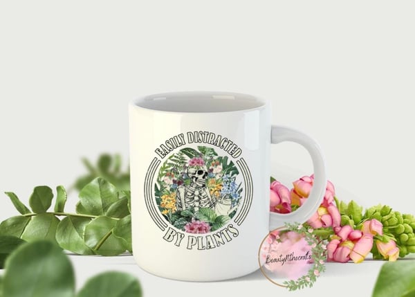 Image of Easily Distracted By Plants Mug