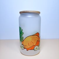Image 2 of [MADE TO ORDER] Veggie Pup Glass Can Cup