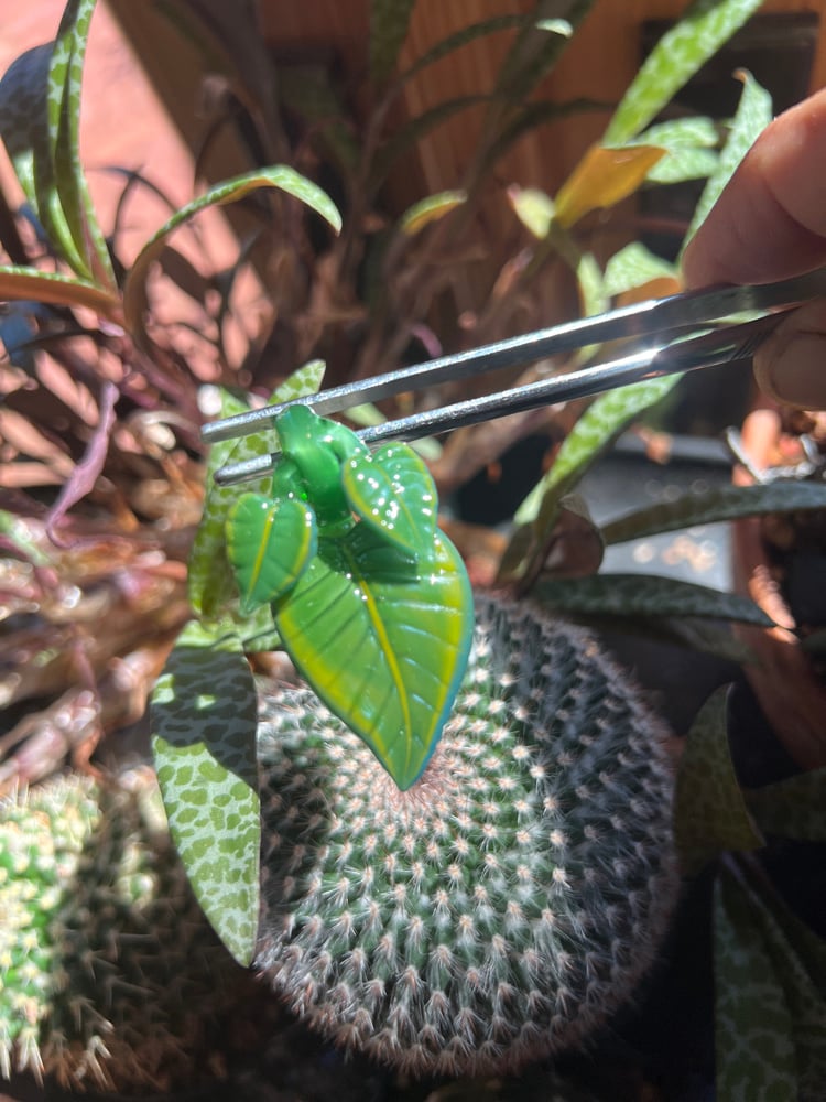 Image of Triple jungle Leaf Pendant