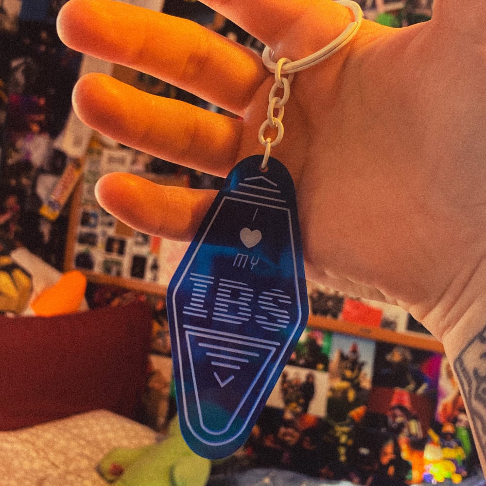 Image of “I Love My IBS” IBM Keychain