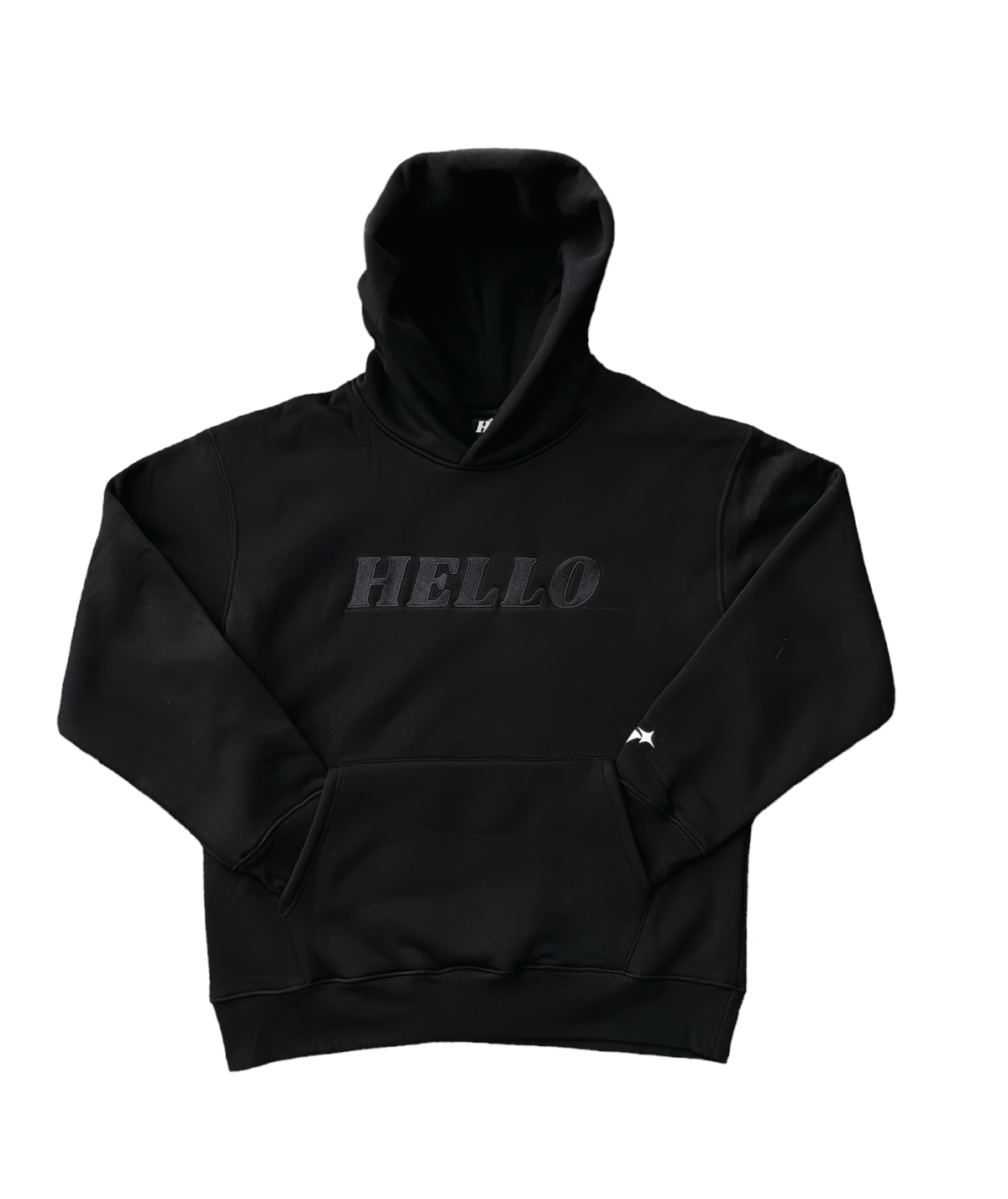 Black top winter hoodie