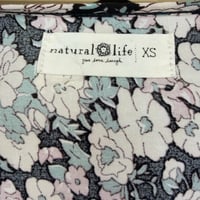 Image 6 of Natural Life Floral Loose Fit V Neck Dolman Shirt - Size XS