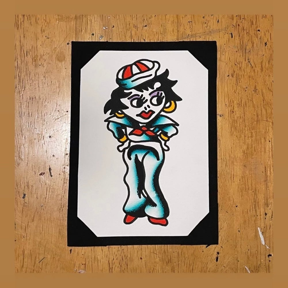 Image of Betty Boop Sailor Suit Painting
