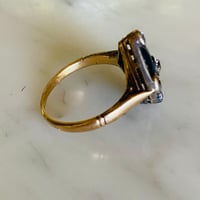 Image 4 of BLACK ENAMEL DECO RING