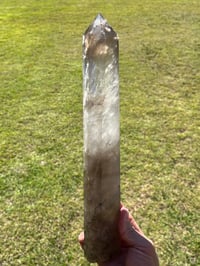 Image 1 of Large Smoky Quartz Generator With Rainbows #1360