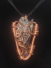 Titanium Aura Black Kyanite Pendant #1