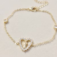 Image 1 of San Judas Heart Bracelet