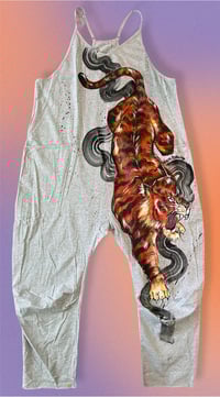 Image 1 of “YEAR OF THE TIGER” CUSTOM HAND PAINTED BAGGY JUMPER MEDIUM