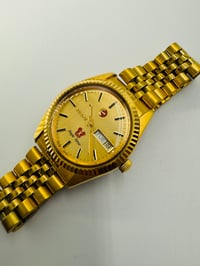 Image 5 of Rado Purple Horse Day Date Gold Dial Gold Plated Automatic Men’s Watch