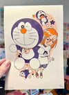 Doraemon Superfan A5 2 Colour Risograph Print