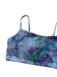Image 5 of L (38) Cotton-Blend Strappy Bralette in Mermaid Agate Ice Dye