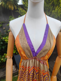 Image 10 of Havana Halter Dress- classic statement holiday piece- one size - YELLOW POP PURPLE