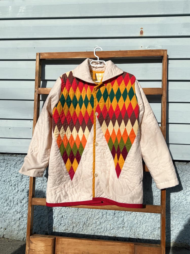 Image of Quilt Collared Coat — Lone Star Cropped