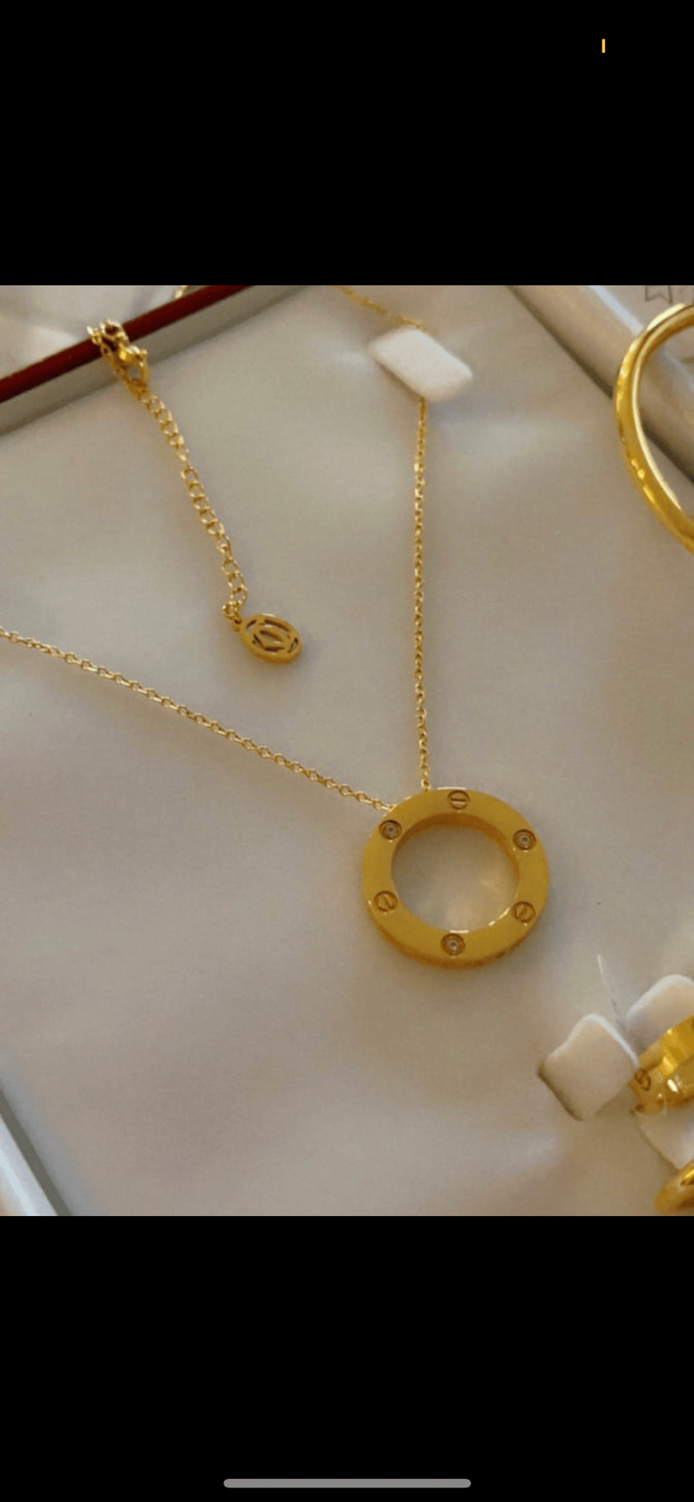 Cart*** gold plated necklace 