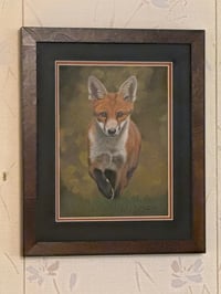 Image 5 of Fox - "The Curious Visitor" Framed Original 