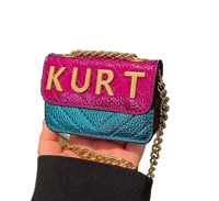 Fashionable KURTLetter Chain Crossbody 