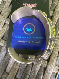 Image 6 of Yazzie “Orville jack” turquoise stacker cuff 