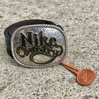 Image 1 of 1-of-1 Nike Country Plate Buckle Belt - Size M (2003)