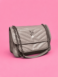 Grey Y bag
