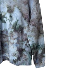 Image 8 of 1XL Ladies Quarter-Zip Pullover in Stormy Skies Ice Dye