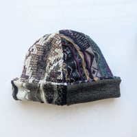 Image 1 of Upcycled Reversible Beanie Cotton Blend 12